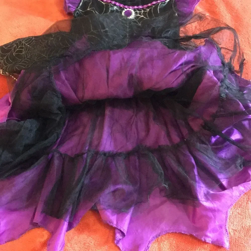 4/$30 Spiders Queen Up Costume Headwear Princess Girl Dress Size 10/12 - Picture 5 of 11